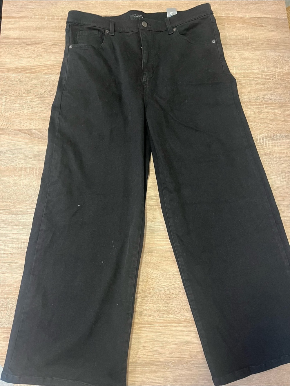 Banana Republic High-Rise Wide Leg Jeans | Women's Size 14 Plus | Black